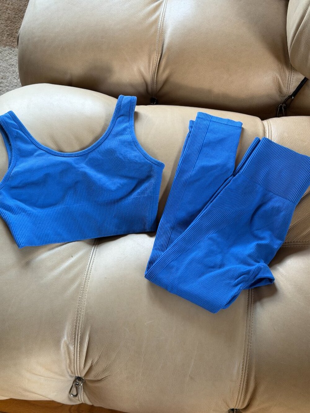 Target | Cobalt Blue Ribbed Workout Set